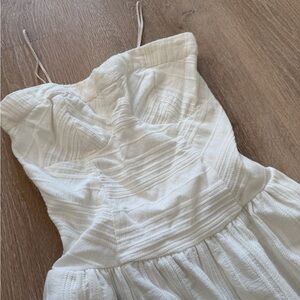 Free People | Strapless White Dress